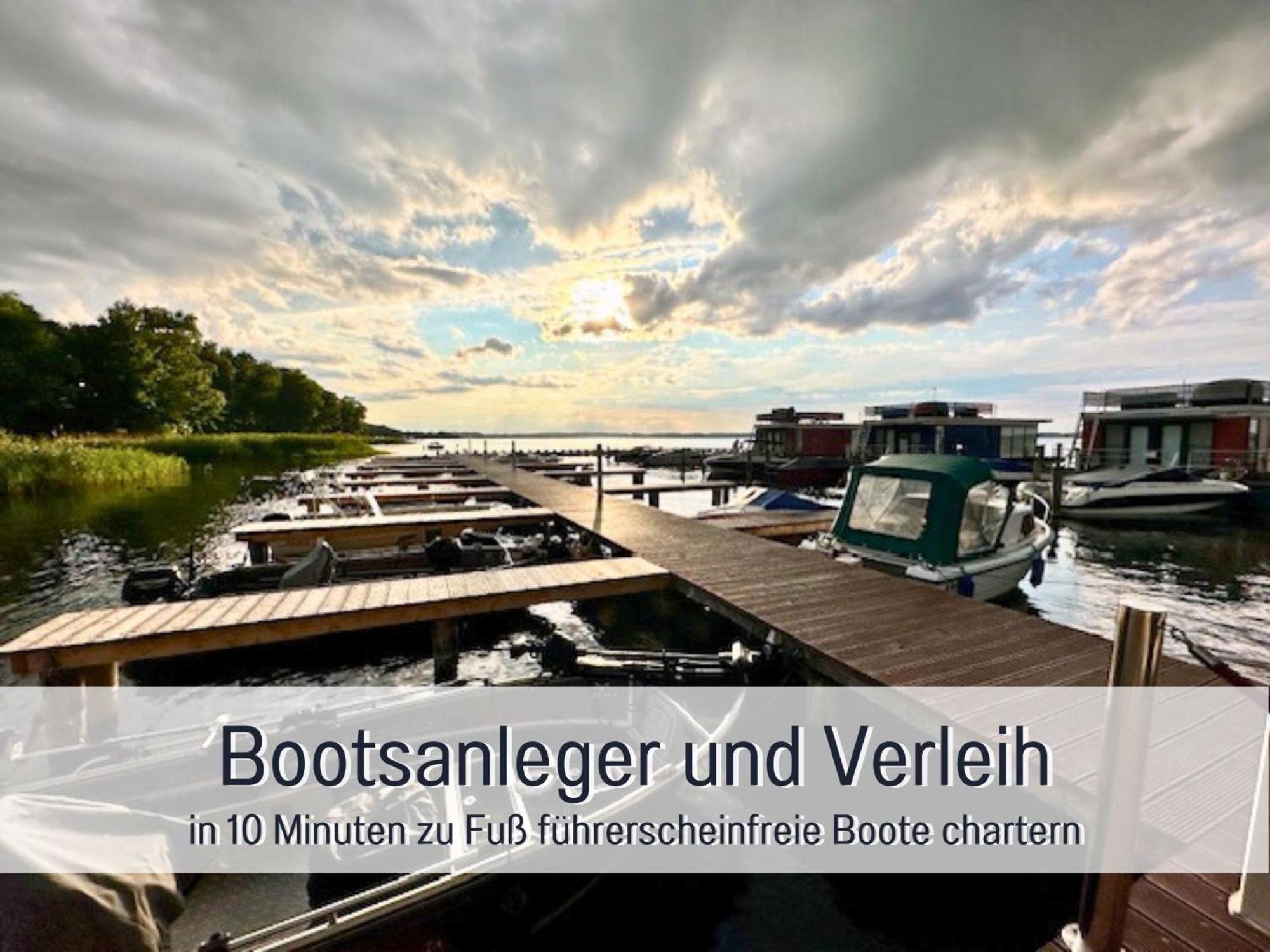 Strandhaus Mathea - Ruhige Lage Direkt Am Fleesensee - Parkplatz, Kamin, Sauna - Familienfreundlich Unter Göhren Esterno foto