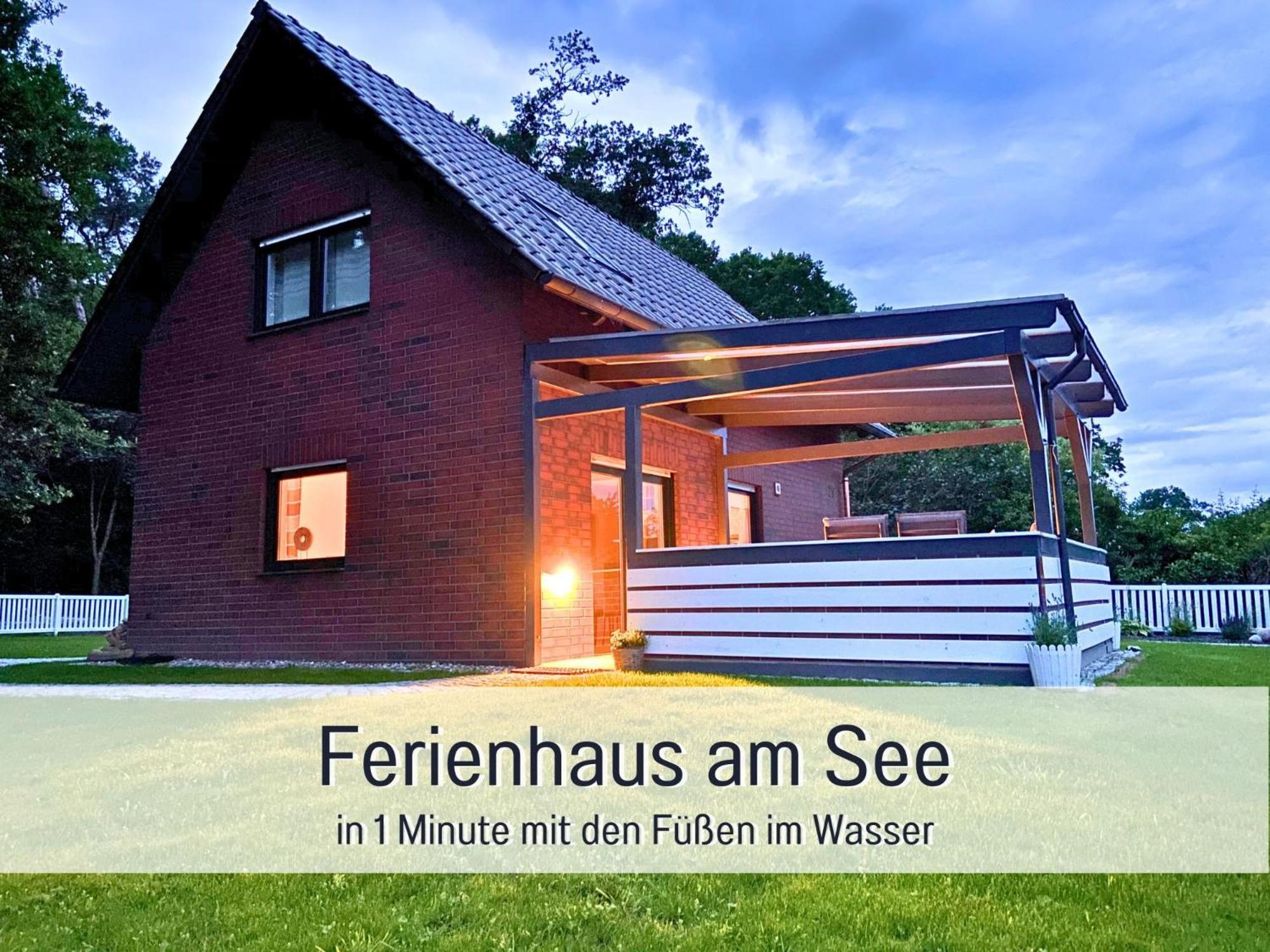 Strandhaus Mathea - Ruhige Lage Direkt Am Fleesensee - Parkplatz, Kamin, Sauna - Familienfreundlich Unter Göhren Esterno foto